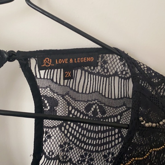 Black see through Blouse - Picture 3 of 5